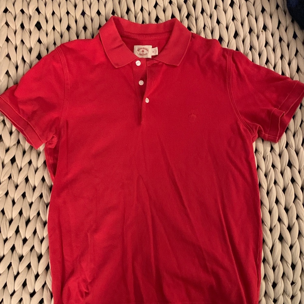 Brooks Brothers Red Fleece Red Polo Shirt